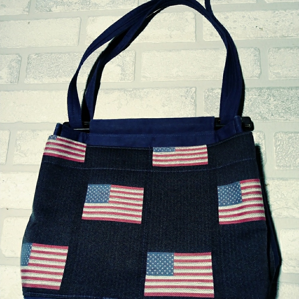Toby Weston American Flag shoulder purse